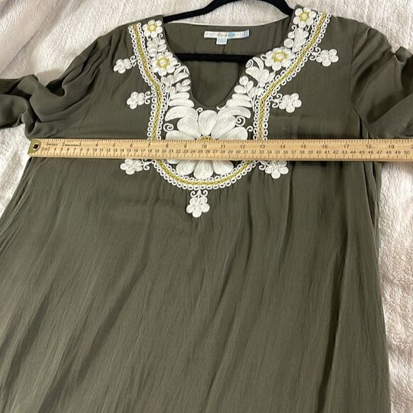 Boden Dress Womens Size 6 R shift Arianne Embroidered Floral Boho Resort - Picture 6 of 10